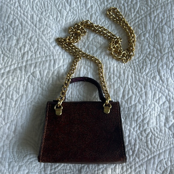 Beautiful vintage, tiny Crossbody purse – leather - Picture 7 of 7